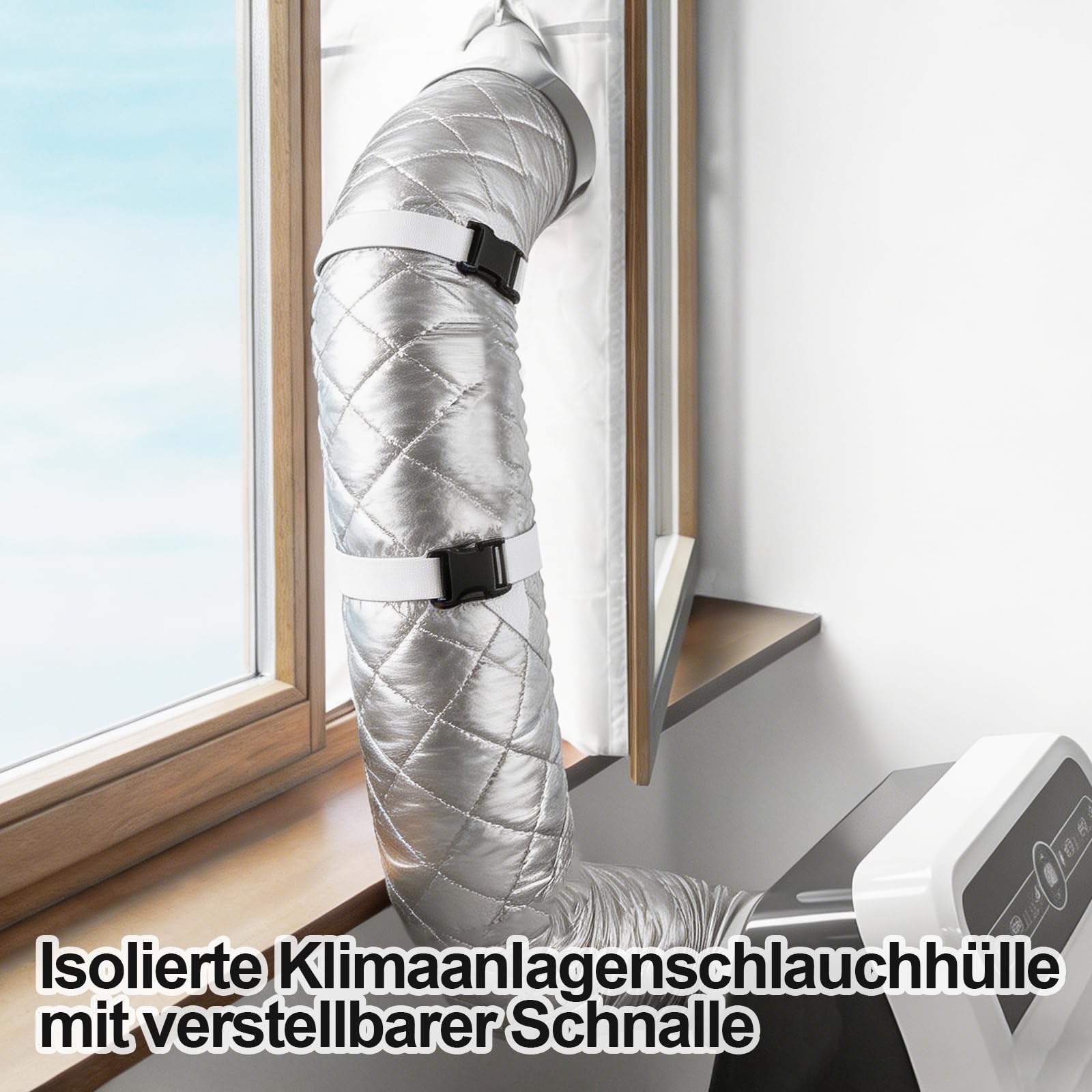 Tragbare AC-Schlauchisolierung, AC-isolierte Schlauchabdeckung, tragbare Klimaanlagen-Schläuche, Schlauchhülle, Klimaanlagen-Schlauchabdeckung, AC-K-Isolierung, Schutzhülle für Abluftschlauch mit