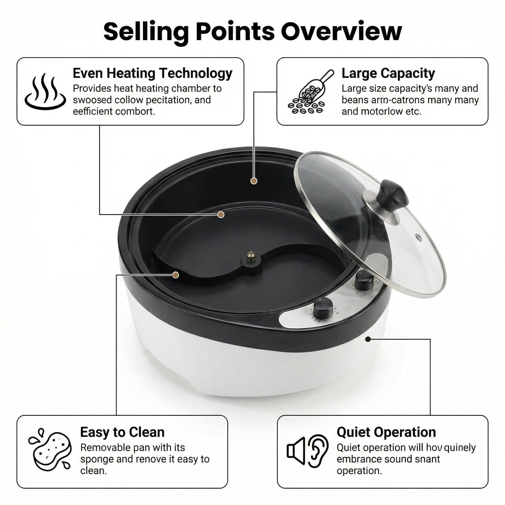 Amazon.co.jp: 電気コーヒー豆焙煎機＆小型ナッツ焙煎機 - 温度