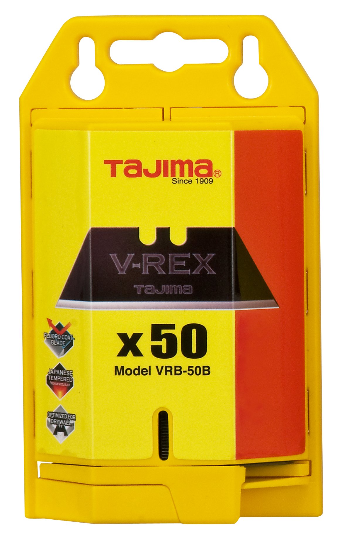 Lame couteau utilitaire Tajima VRB-50B V-REX au tranchant durable avec étui