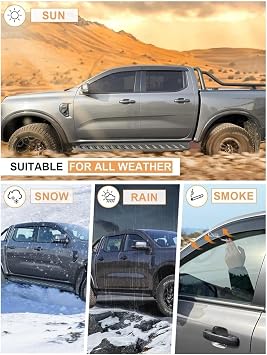 Wind Deflectors Set Fits for Cadillac XT4 2018-2025 Car Side Window Ventilated Visors Rain Guards Accessories