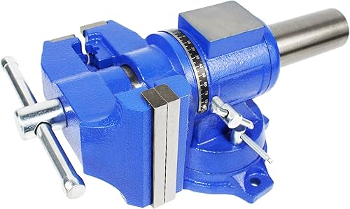 Miniatura 3 de HFS (R) Tornillo de banco giratorio multiusos - Resistente - Base de bloqueo (4 pulgadas)
