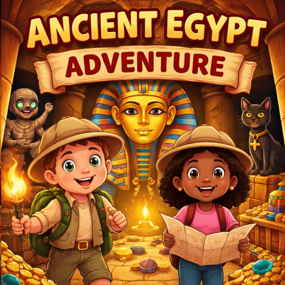 Ancient Egypt Adventure: Fun Facts, Puzzles and Adventures for Curious Kids