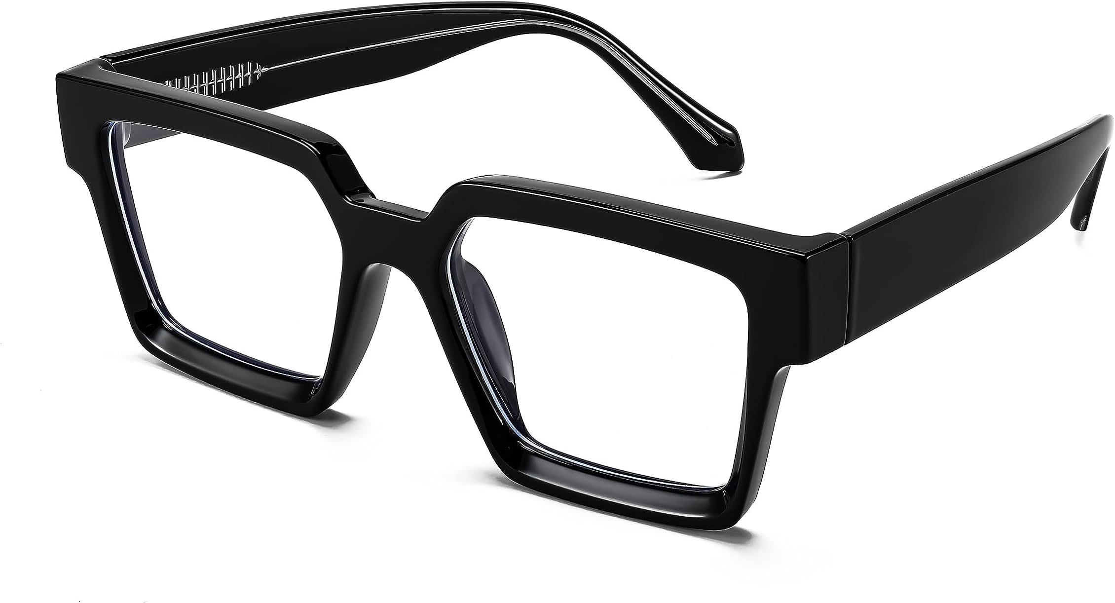 Oversized Computer Glasses Frames for Women Men Square Thick Frame Eye Glasses for Men E1150