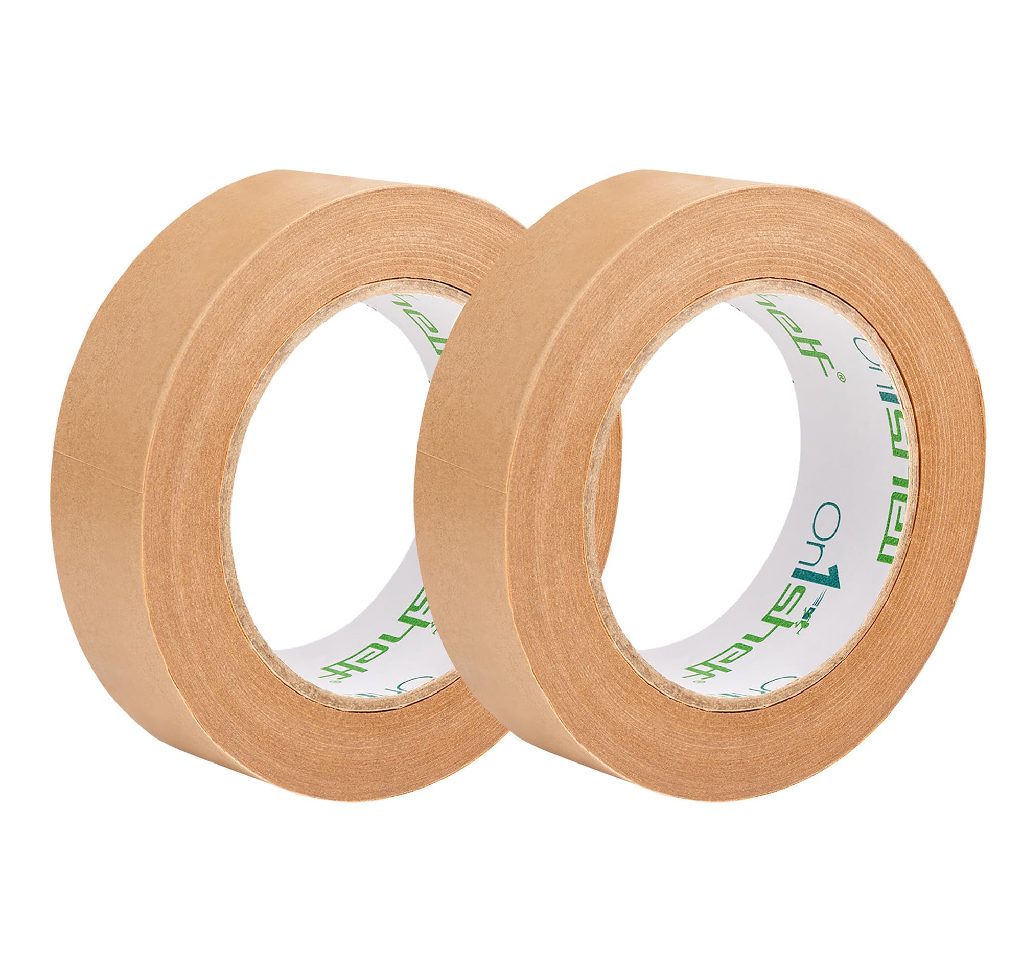 On1shelf® Eco-Friendly Biodegradable Kraft Carton Sealing Tape - 50m Long, Brown, 24mm