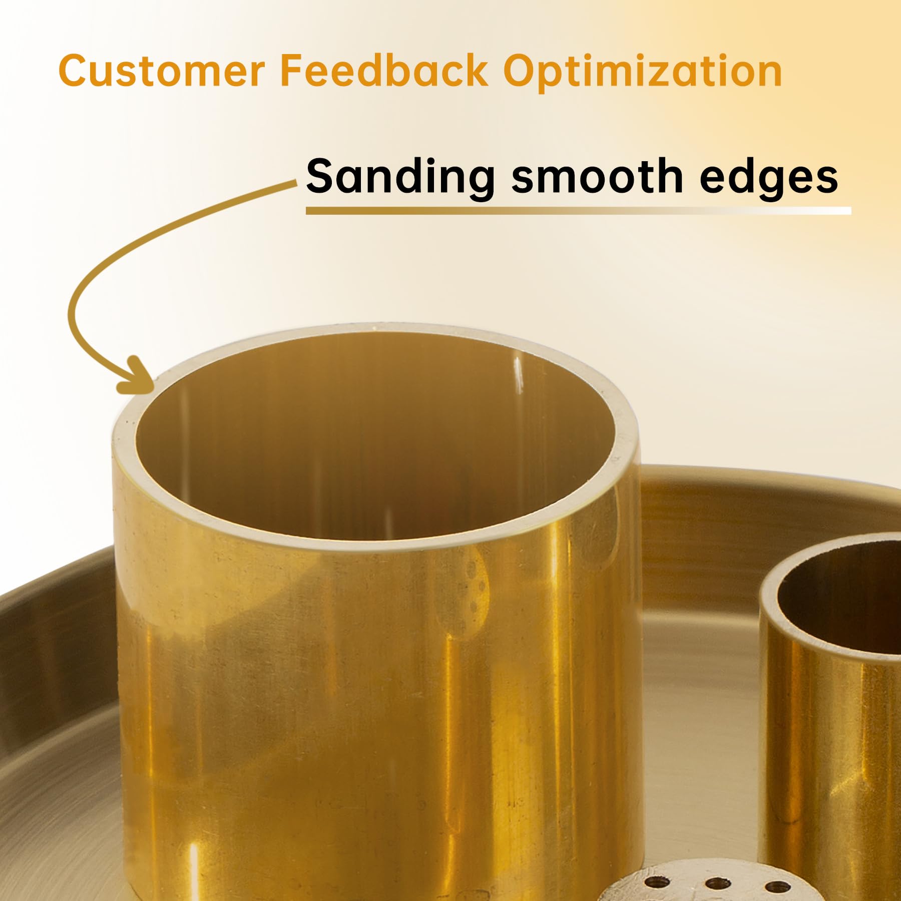 IVWOXO 4 in 1 Brass Incense Holder, Incense Burner for Burning Sage, Palo Santo Holder, Smudge Bowl, 5.5