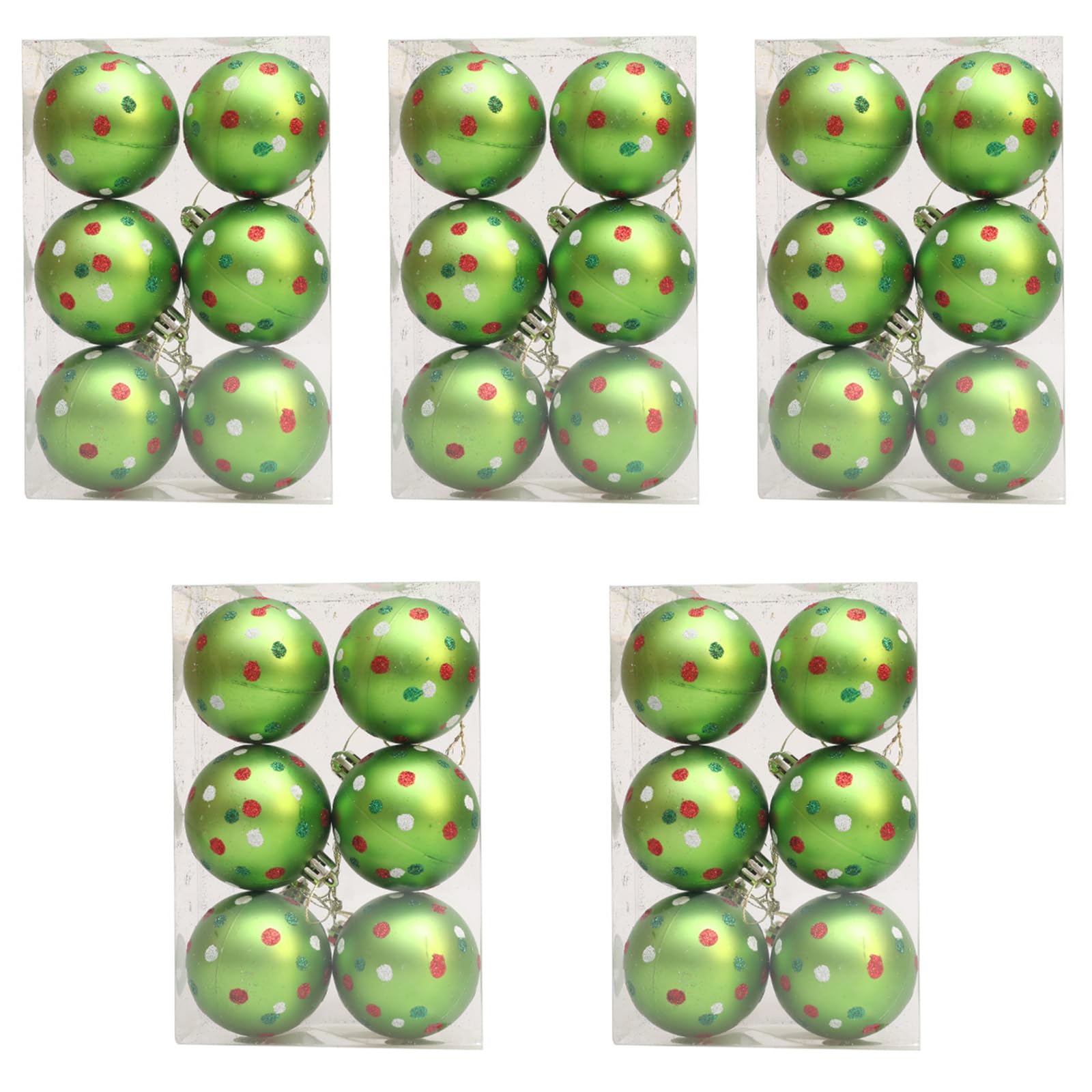 Tsophreniq Christmas Tree Ornament Set Holiday Collections Christmas Sphere Artistic Pattern Sphere for Tree Adornment Seasonal Accent