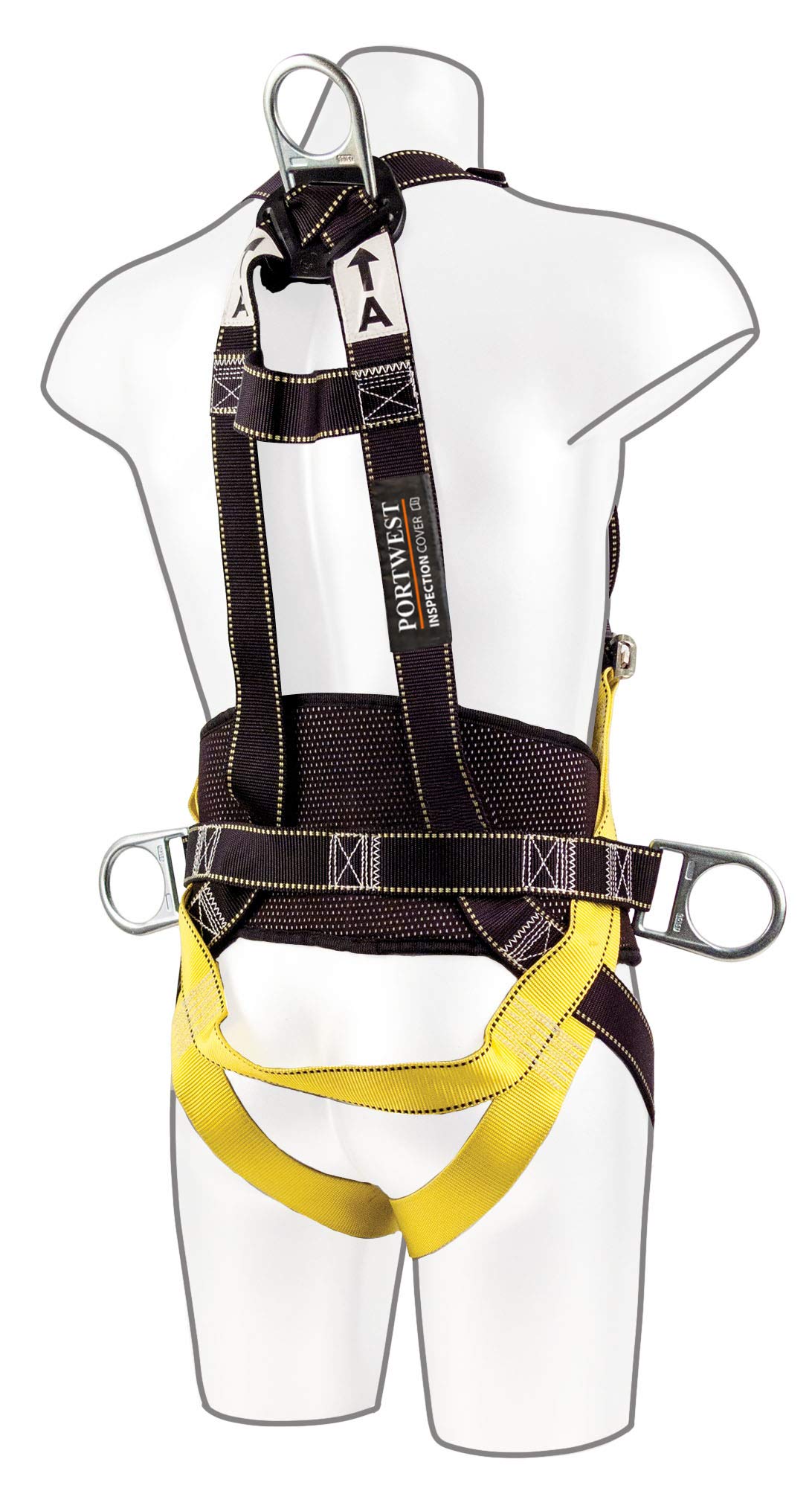 Portwest FP15 Dwupunktowe Szelki Comfort Plus, Czarny