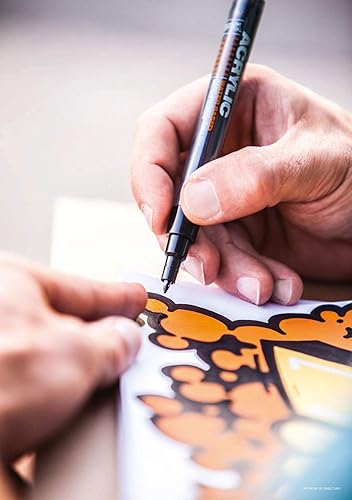 Miniatura 5 de Montana 045380 - Marcador de pintura acrílica, punta fina, luz azul choque