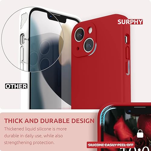 Miniatura 83 de SURPHY Compatible con iPhone 13 Mini Funda con Protector de Pantalla, (Protección de Cámara y Forro de Microfibra Suave) Funda de Teléfono