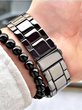 Premium Özel Serisi Metal Kordon Erkek Kol Saati-Bileklik Hediyeli