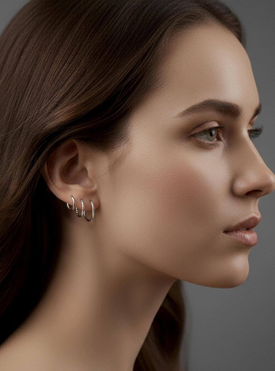 365 SLEEPERS Sterling Silver 8mm - 12mm Hinged Hoop Nose Helix Tragus Lip Ear Septum Ring Sleeper Earrings - Hand Made In Australia - Nickel Free Hypoallergenic - Image 2