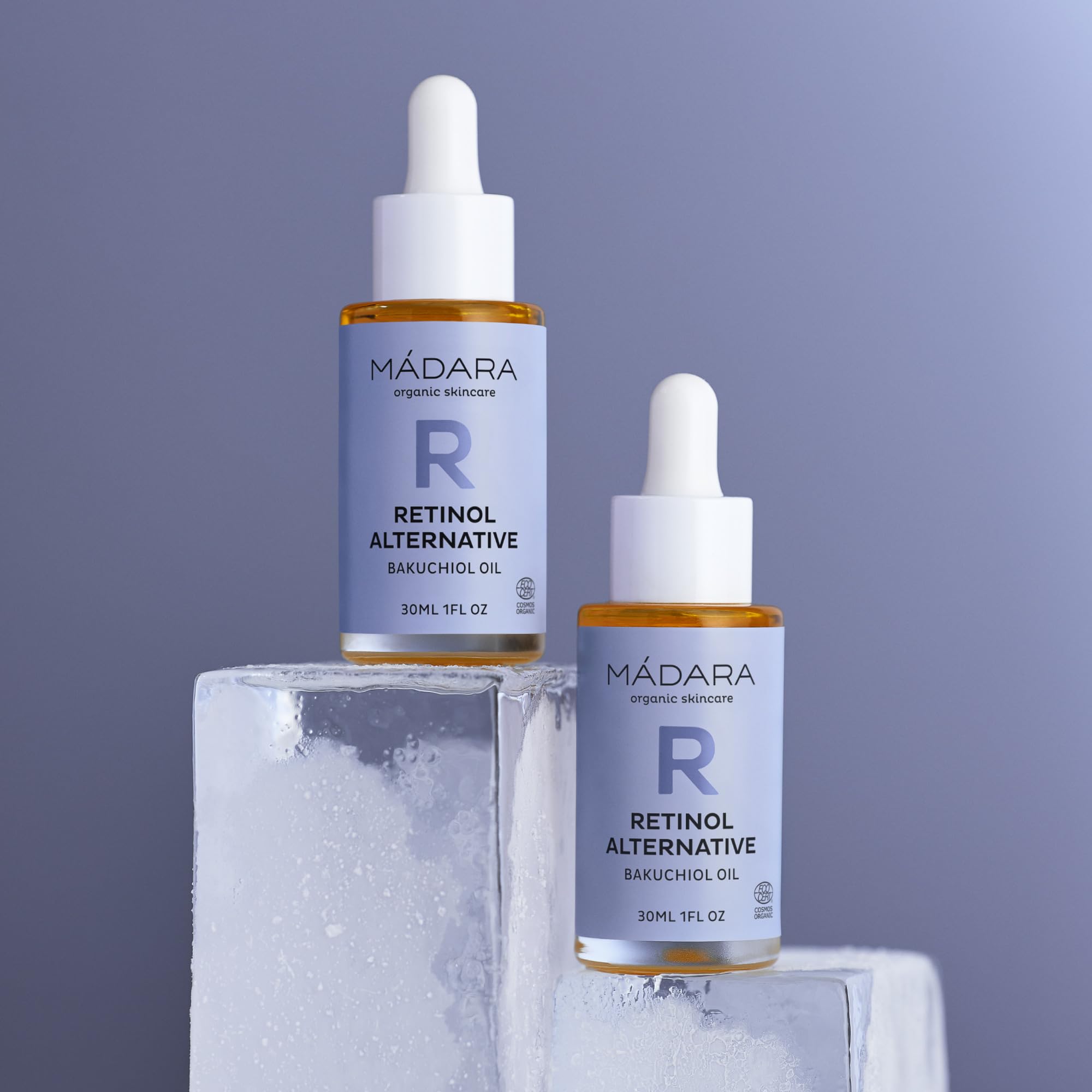 MÁDARA Retinol Alternativo Olio Bakuchiol 30ml - Olio viso anti-invecchiamento contro rughe e linee sottili - Dermatologicamente testato, biologico, vegano, senza sperimentazione su animali