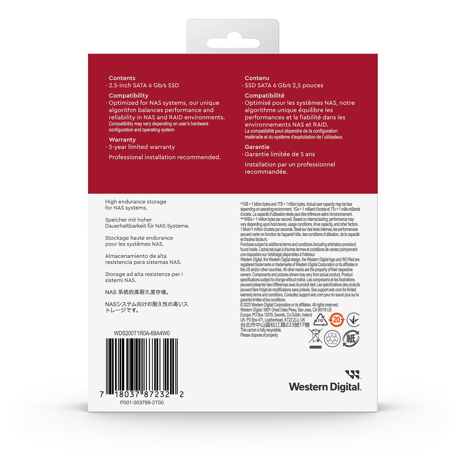 WD Red SA500 2TB NAS SATA SSD 2.5 Inch : Amazon.co.uk: Computers