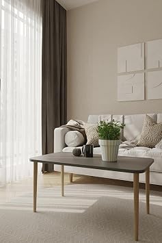 Hamadex Antrasit Orta Sehpa | 50 90 cm Ah ap Ayakl  Modern Salon Sehpas