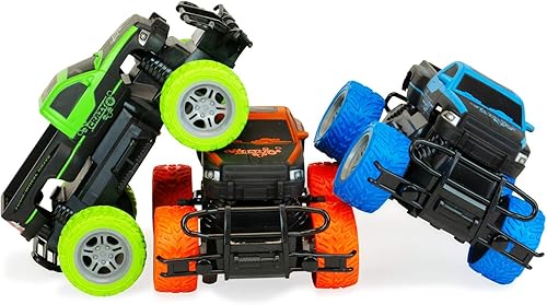 Miniatura 6 de Coches RC 118 para niños, camión monstruo de control remoto todoterreno Crawler Pick-up Juguetes RC Car Regalos para niños