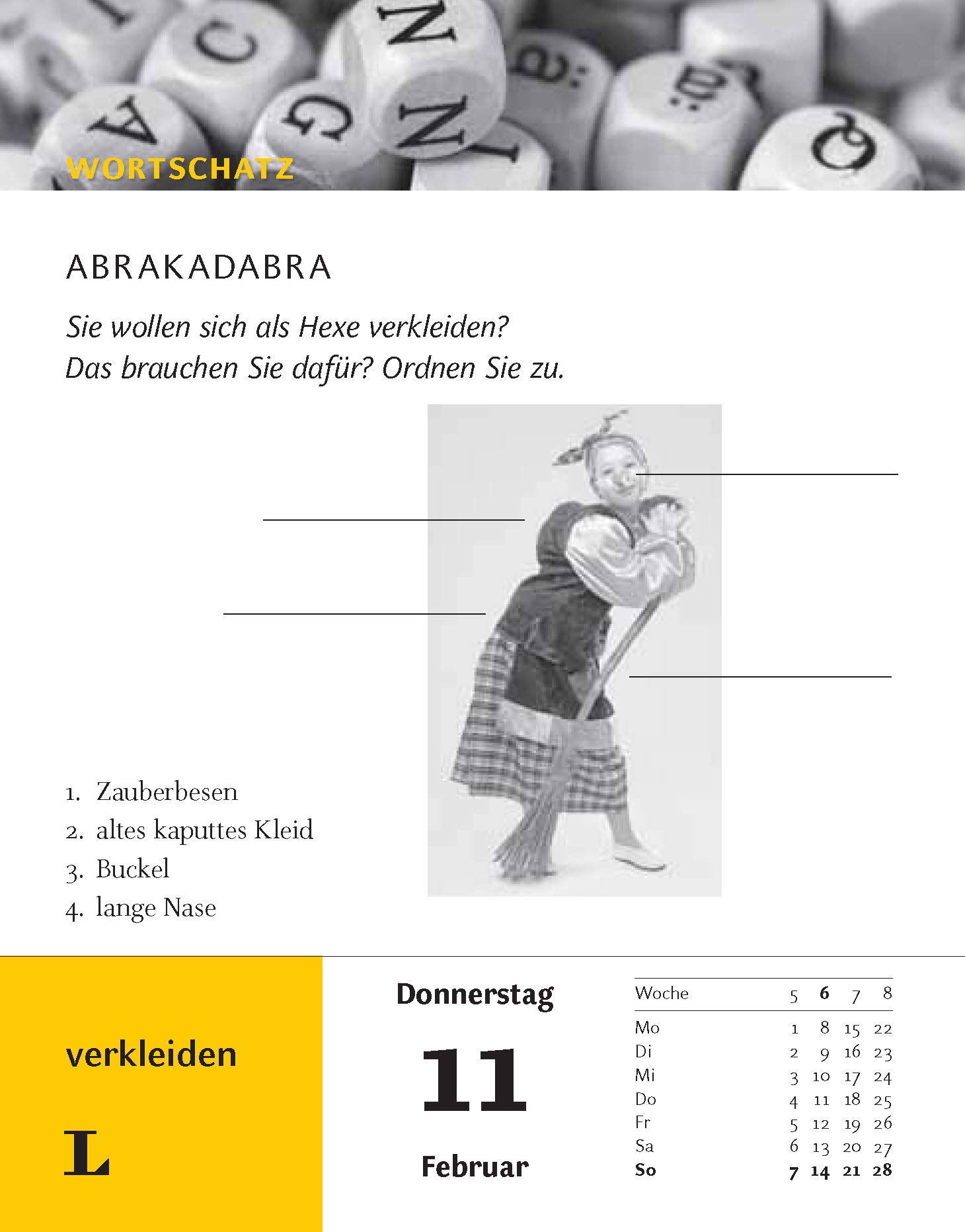 Langenscheidt Sprachkalender Deutsch als Fremdsprache 2021: Tagesabreißkalender