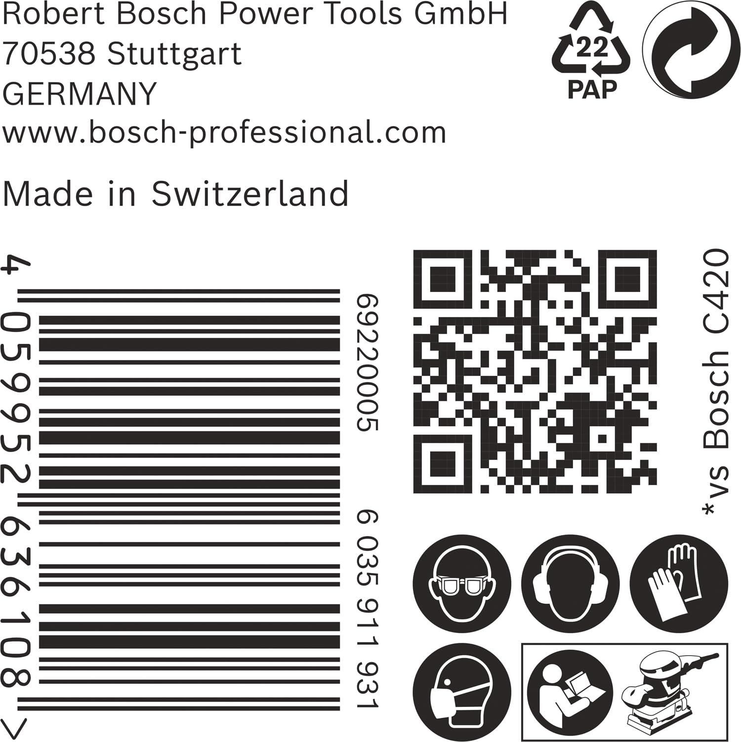 Bosch 50 x Papel de lija Expert C470 con 8 agujeros (para pintura sobre madera, madera dura, diámetro 80 x 133 mm, grano 40, accesorio profesional lijadora orbital)
