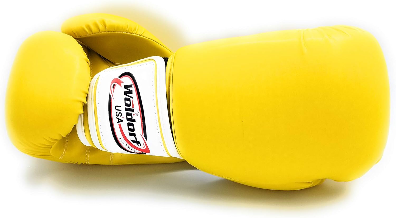 Boxing Gloves in Leather Yellow 12oz Muay Thai Training, Grappling, Kickboxing, Heavy Bag Speed Punching Gloves, Fighting, Sparring Gloves