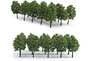 Mystear HO Scale Model Train Accessories: 50PCS Realistic Trees for Your Model Railroad Landscape