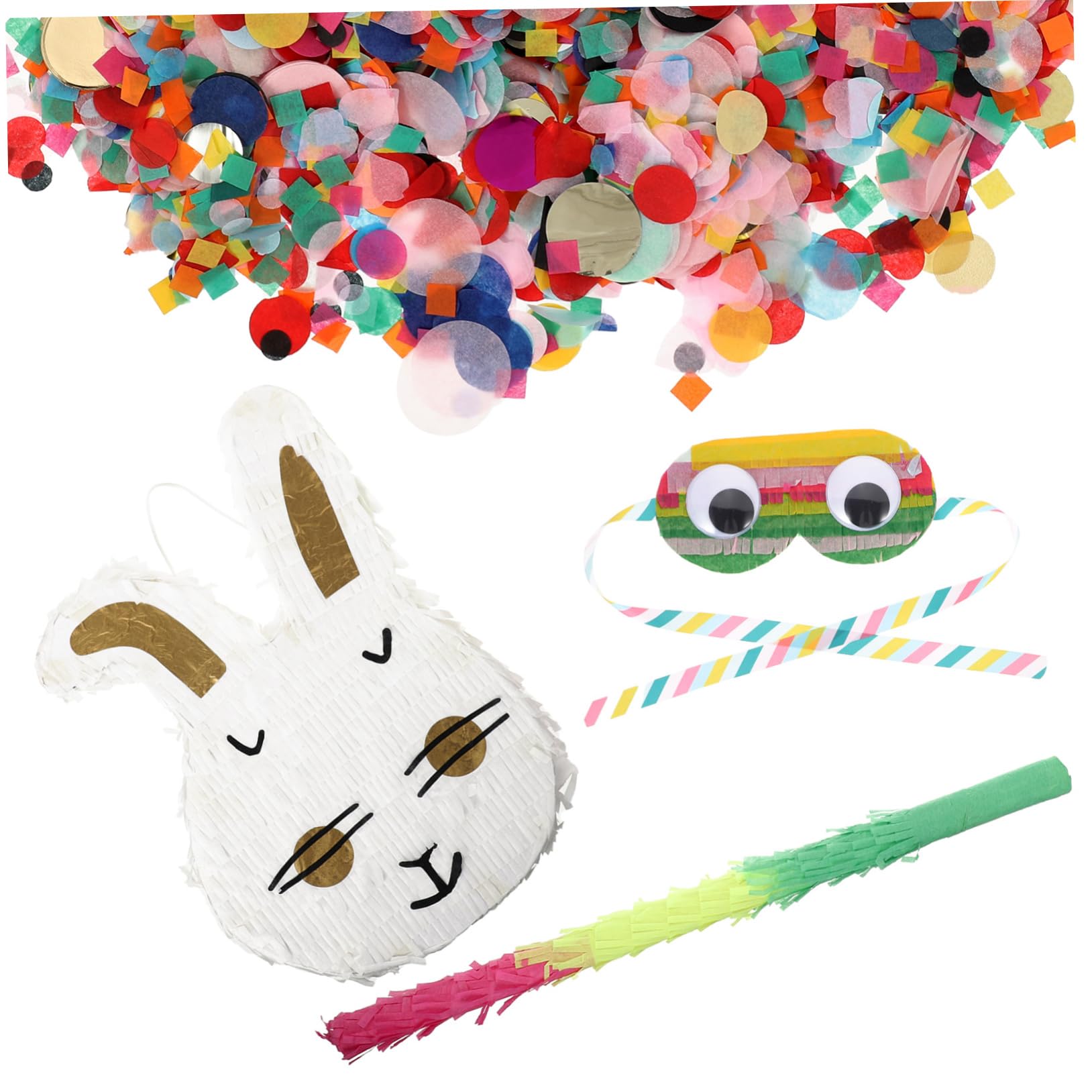 Set Di Giocattoli Per Pinata Maschera Per Occhi Multicolore Bastoncini Per Feste Di Compleanno E Carnevale Accessori Per Feste Di Vacanza