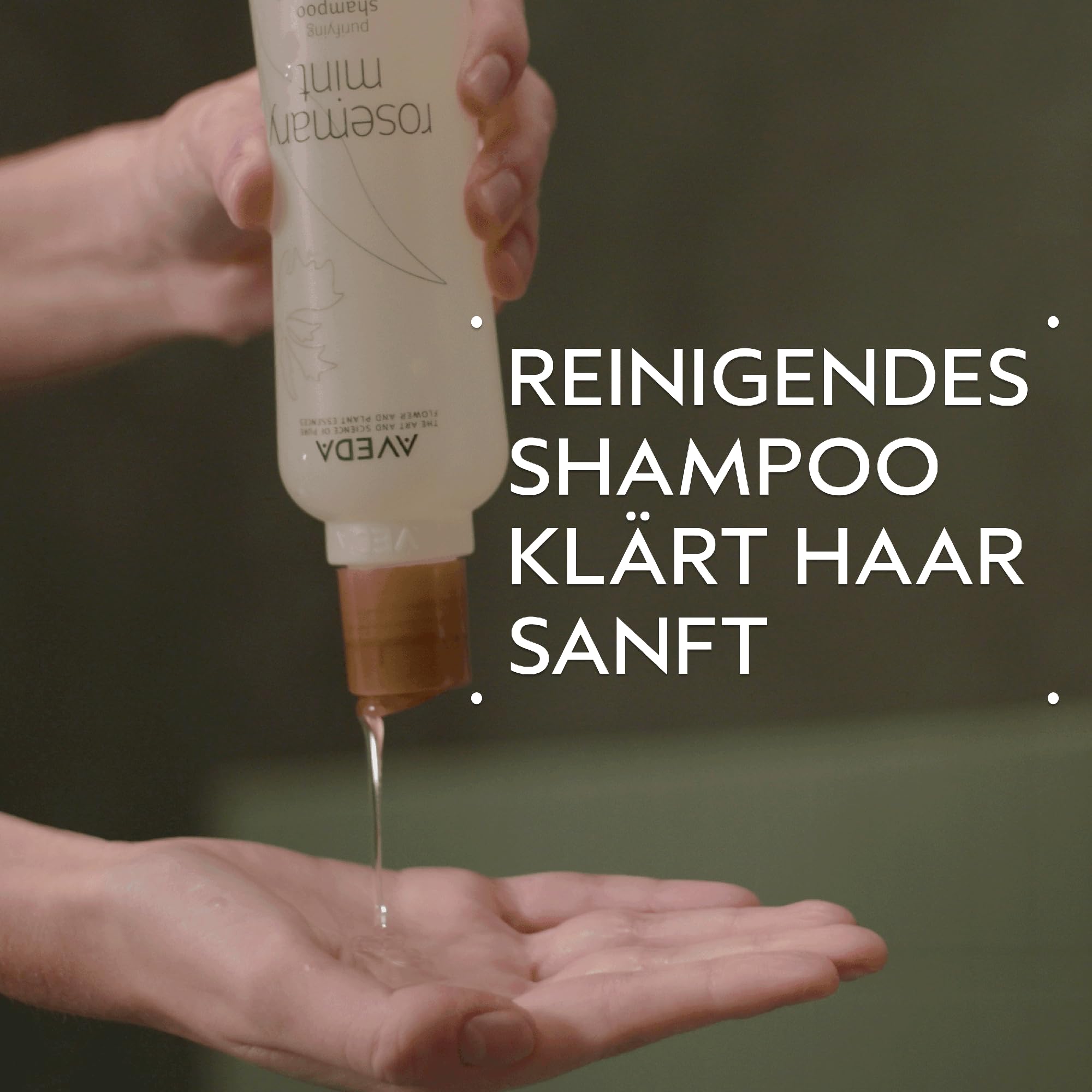 Aveda Rosemary Mint Purifying Shampoo, Tiefenreinigungsshampoo für normales bis fettiges Haar, verleiht Glanz und Frische, zu 97% natürlichen Ursprungs*