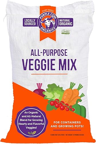 Purple Cow Organics Mezcla vegetariana multiusos, 1 bolsa cúbica para pies