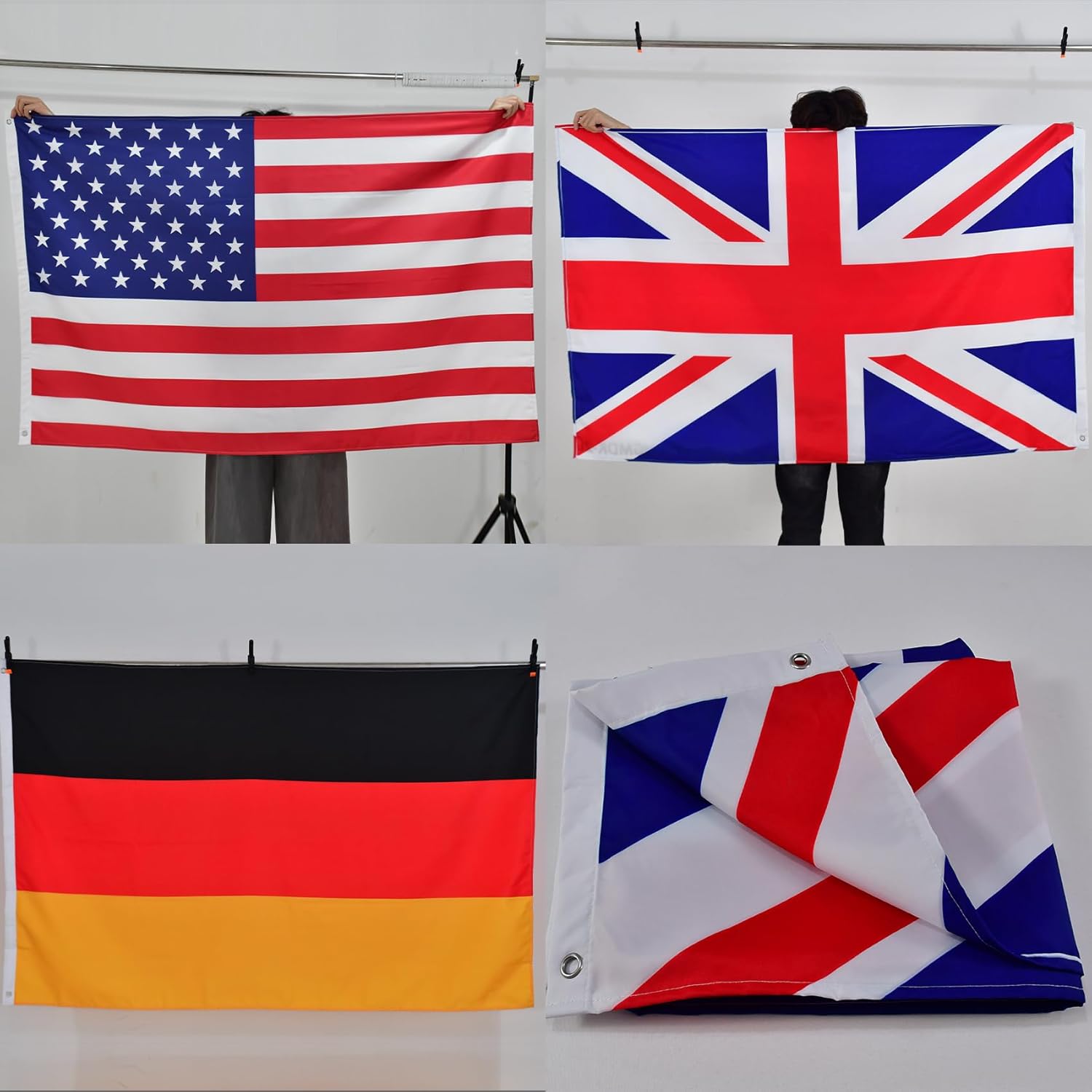 YongFoto Ukrainian Flag 2.5x4ft Double Sided Vibrant Colors Ukrain Flags for Outdoors Celebration Porch Decor Ukrainian National Flags with 2 Sturdy Grommets Precision Machine Stitched 100% Polyester - Image 6