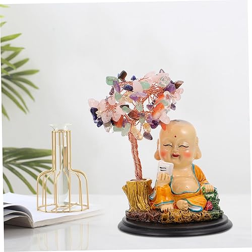 Miniatura 2 de DECHOUS Adorno clásico de Buda de resina artesanal decoración china estatuilla de Buda riendo