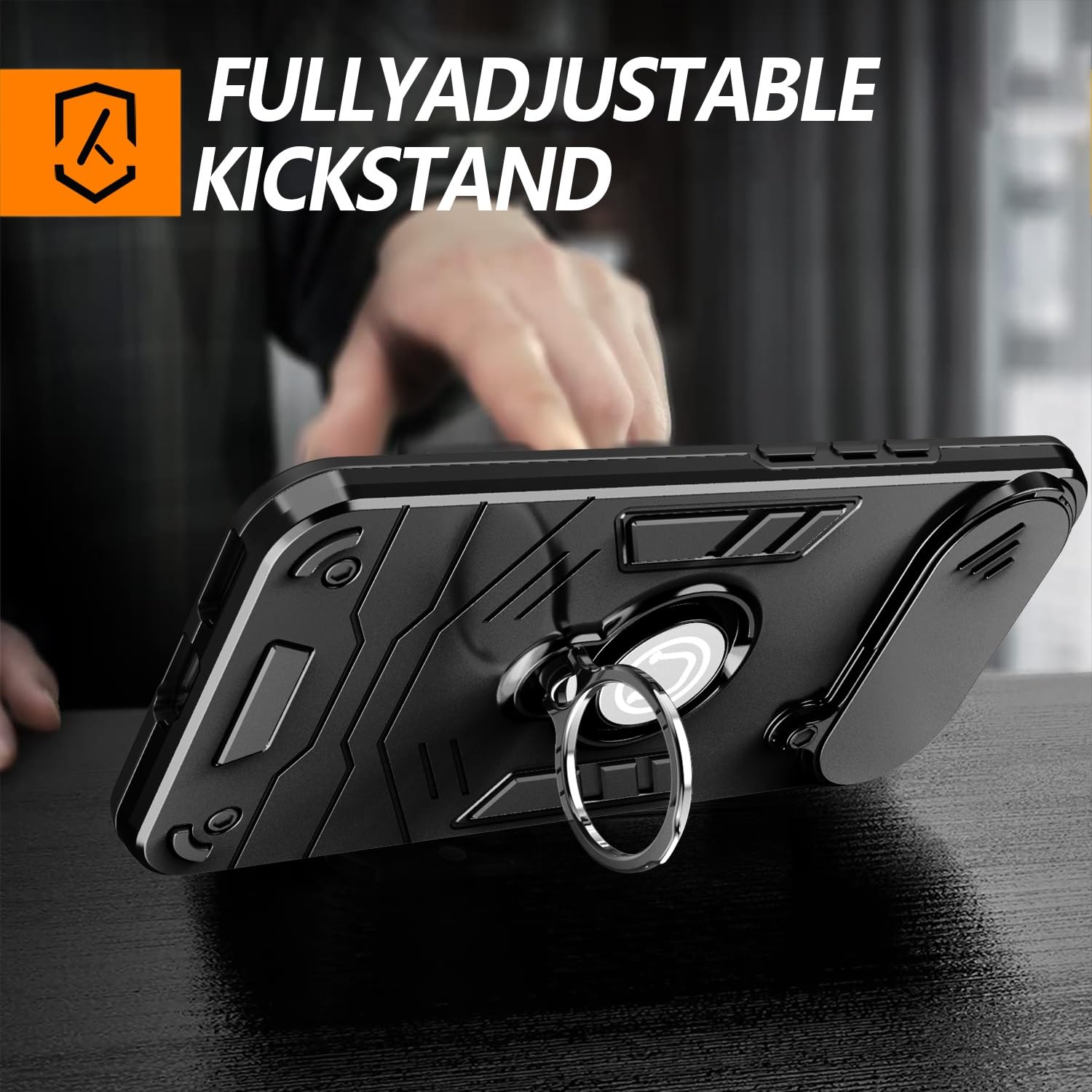 【美品】Android TECNO POVA Slim 5G スマホケース付き ZAGLDD Funda para Tecno Pova Slim 5G con soporte y cubierta de