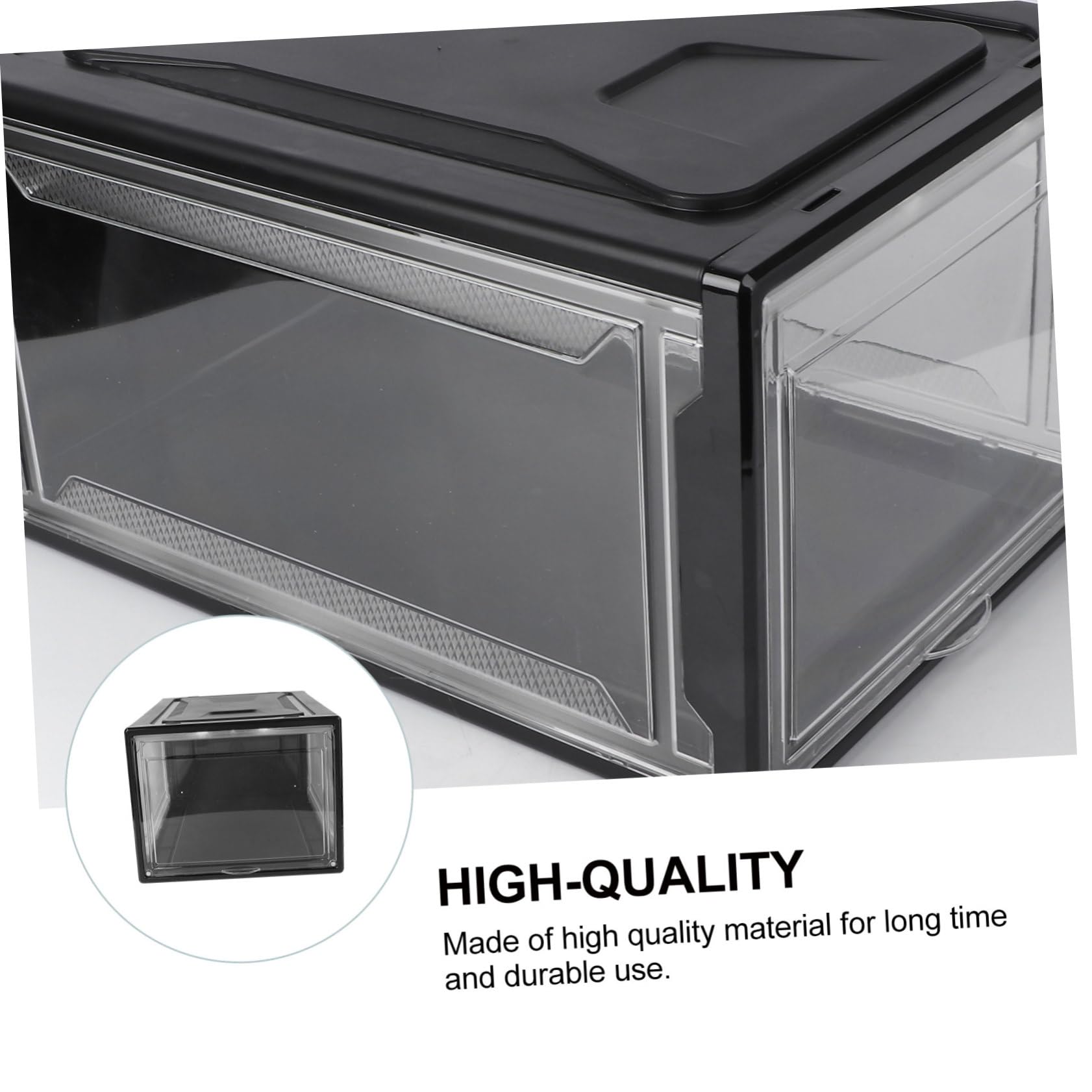 Cabilock Scatola Trasparente per Scarpe da Custodia Impilabile in Organizer per Scarpe Design Facile da Aprire Scarpiera