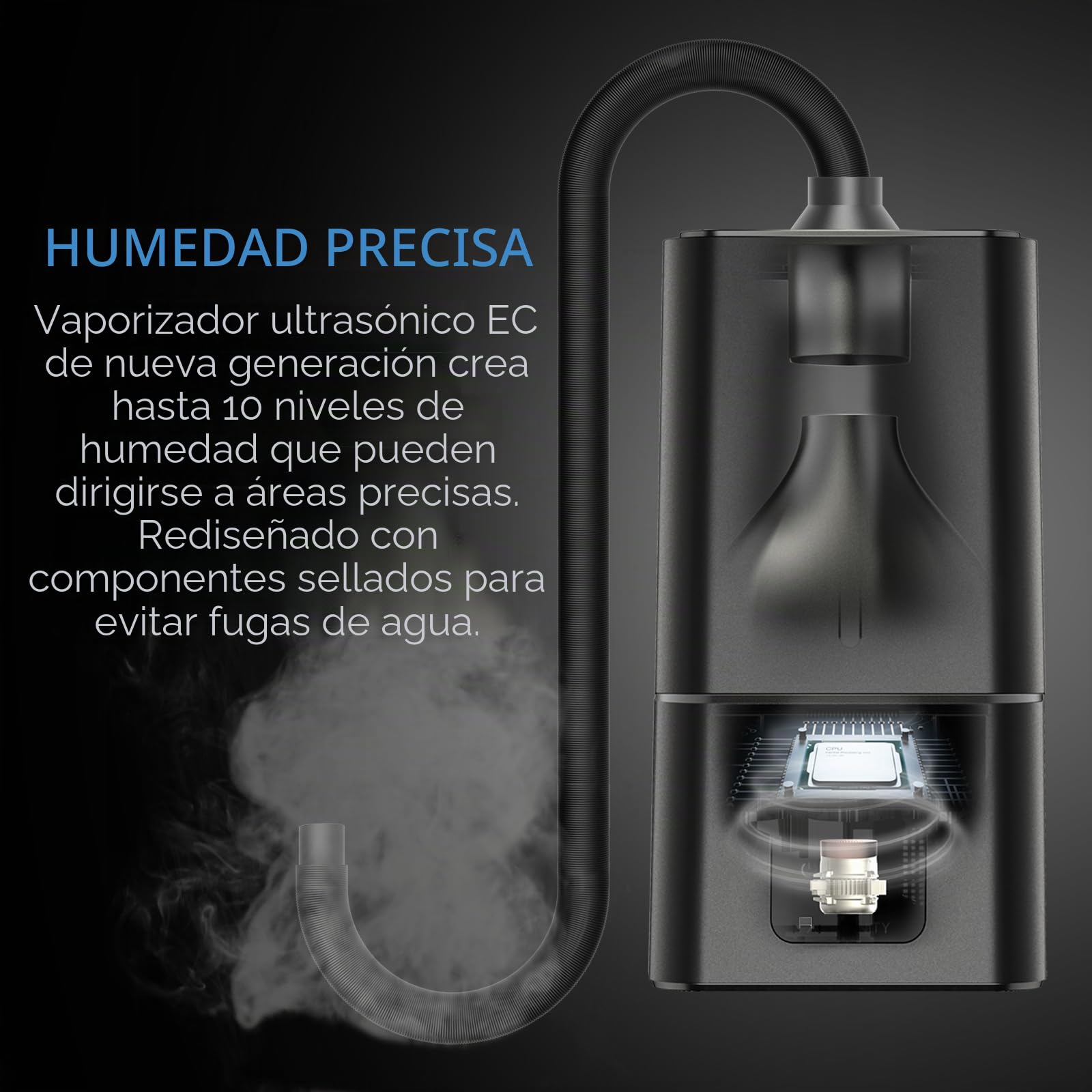 AC Infinity CLOUDFORGE T7, Humidificador de plantas de 15 litros con controlador inteligente integrado, programación de equilibrio de humedad, humidificador de habitación interior de grado comercial