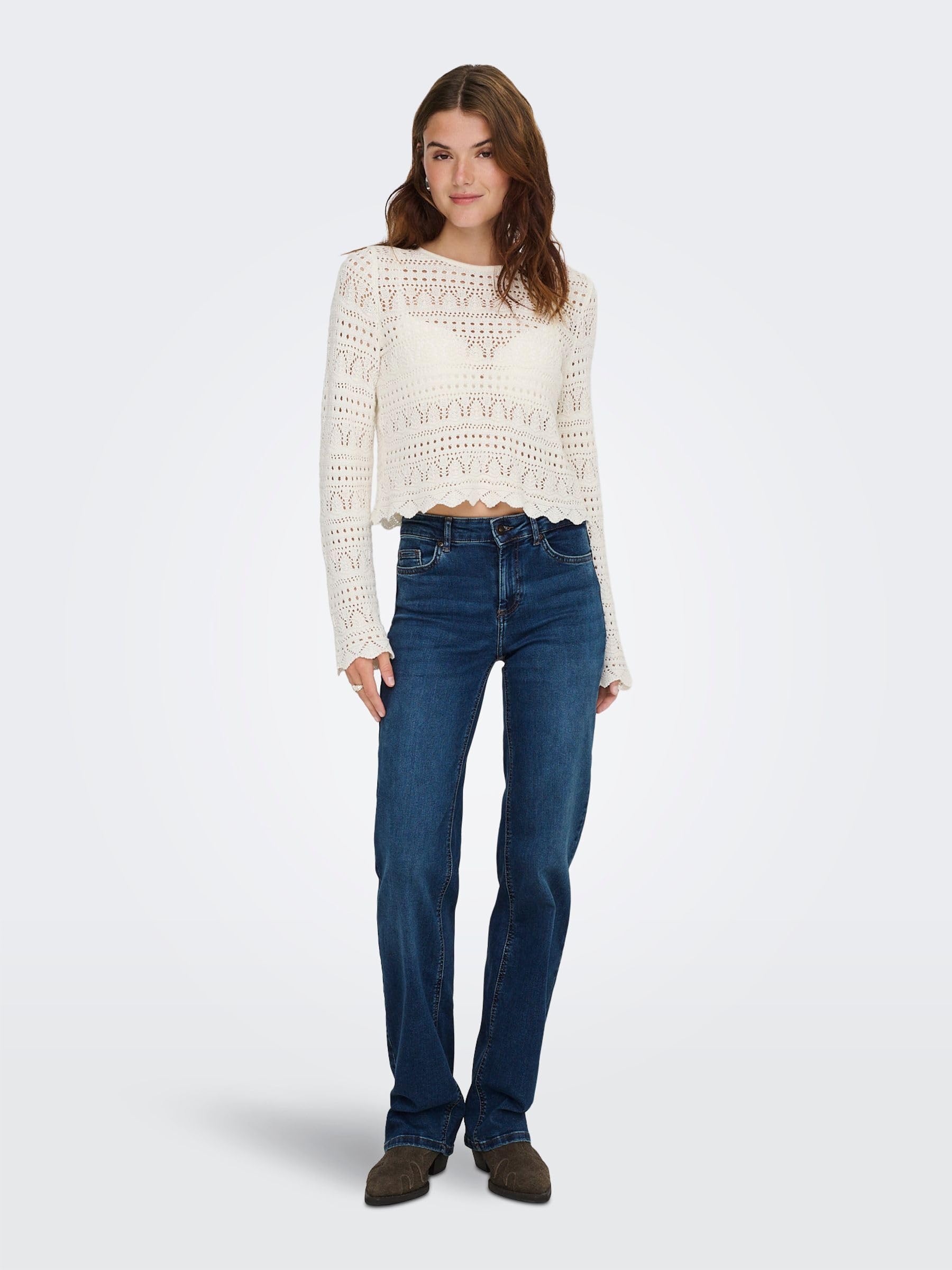 ONLY Straight Fit Jeans ONLBLUSH Mid Waist Straight Fit Jeans