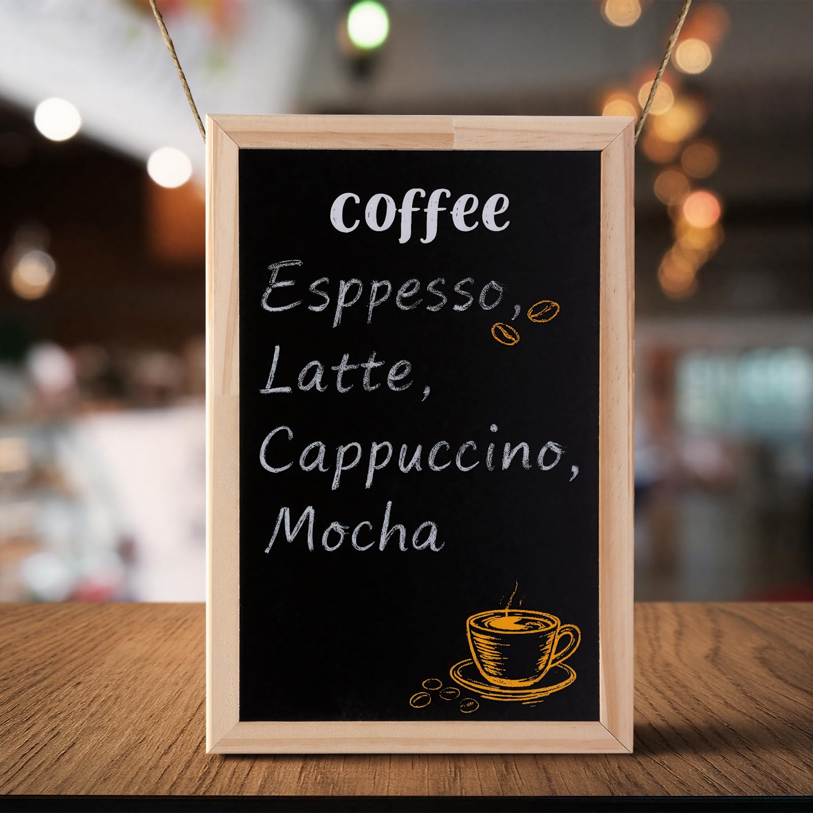 Tableau Noir 60x90cm Effaçable Avec Cadre En Bois Naturel, Tableau Noir Effaçable à Utiliser