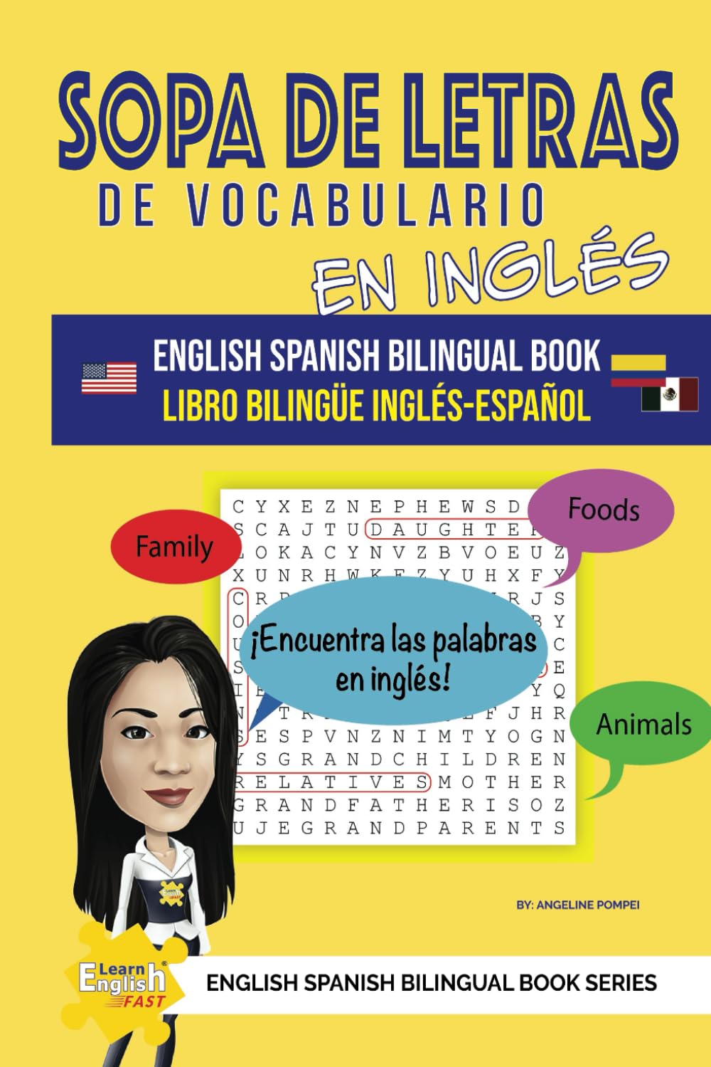 SOPA DE LETRAS, DE VOCABULARIO EN INGLÉS LIBRO BILINGÜE INGLÉS-ESPAÑOL ...