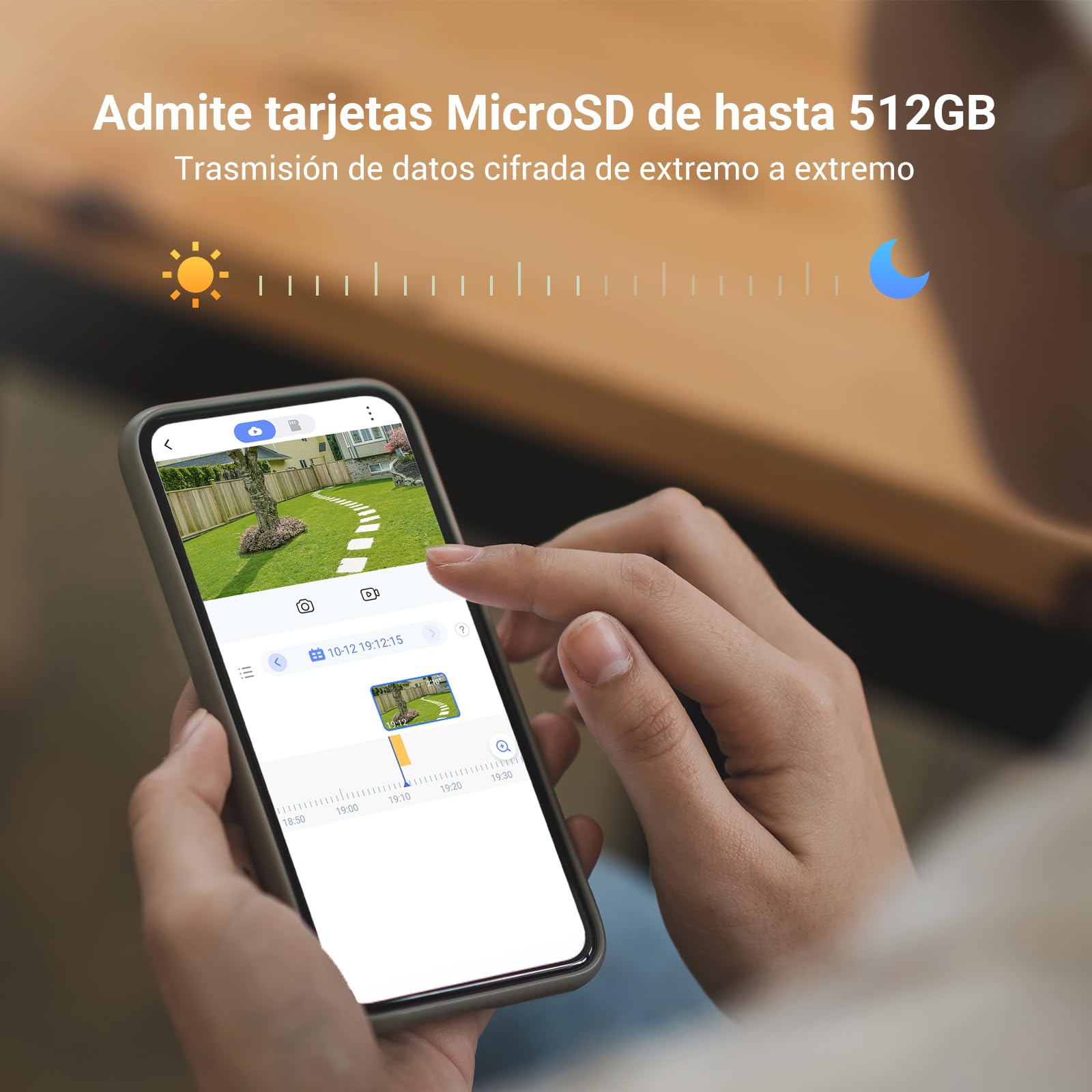 EZVIZ Mirilla Digital de Puerta con Pantalla LCD de 4.3'' Cámara Video Timbre Inalámbrico Monitor con Batería Recargable de 4600 mAh, Detección de Movimiento PIR, Audio Bidireccional, DP2C Dorado