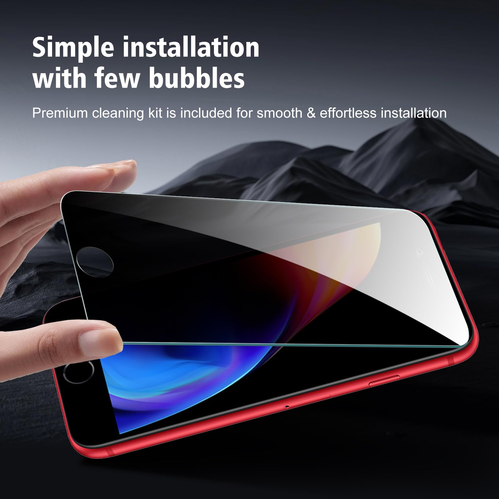 Paquete de 3 protectores de pantalla de privacidad para iPhone 8 Plus/iPhone 7 Plus, vidrio templado antiespía, dureza 9H, resistente a los arañazos