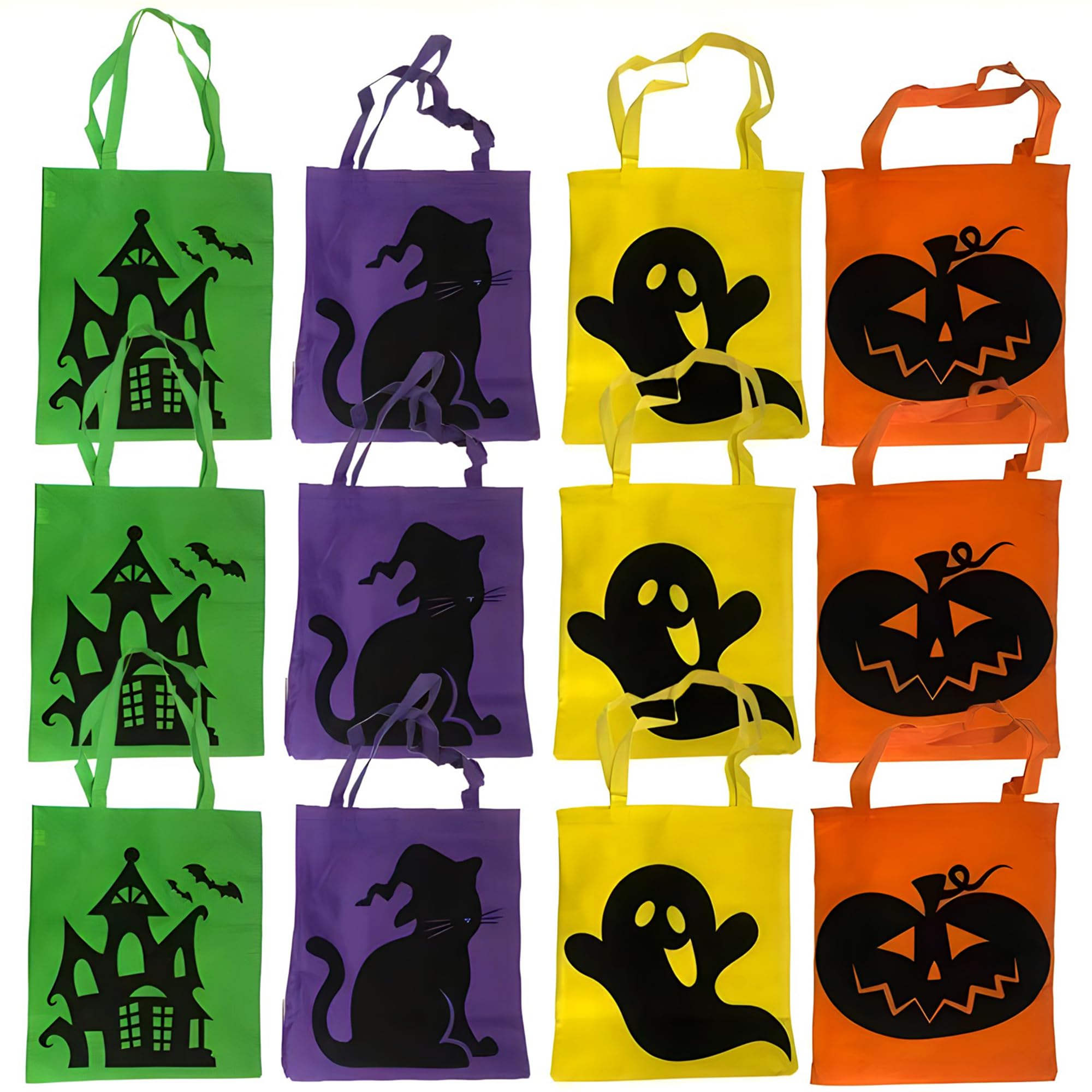 Rhode Island Novelty Artykuły na przyjęcia halloweenowe duże torby na cukierek albo psikus 40 x 40 cm