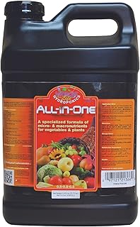 Microbe Life Hydroponics Premium All-in-One Nutrient for Plant Growth and Better Yields, Use with Any Feeding Systems Including Hydroponics or Soil, 2.5 Gallons