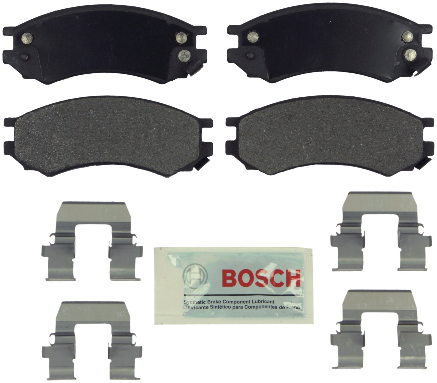 Bosch BE1324H Blue Disc Brake Pad Set with Hardware - FRONT — view 356