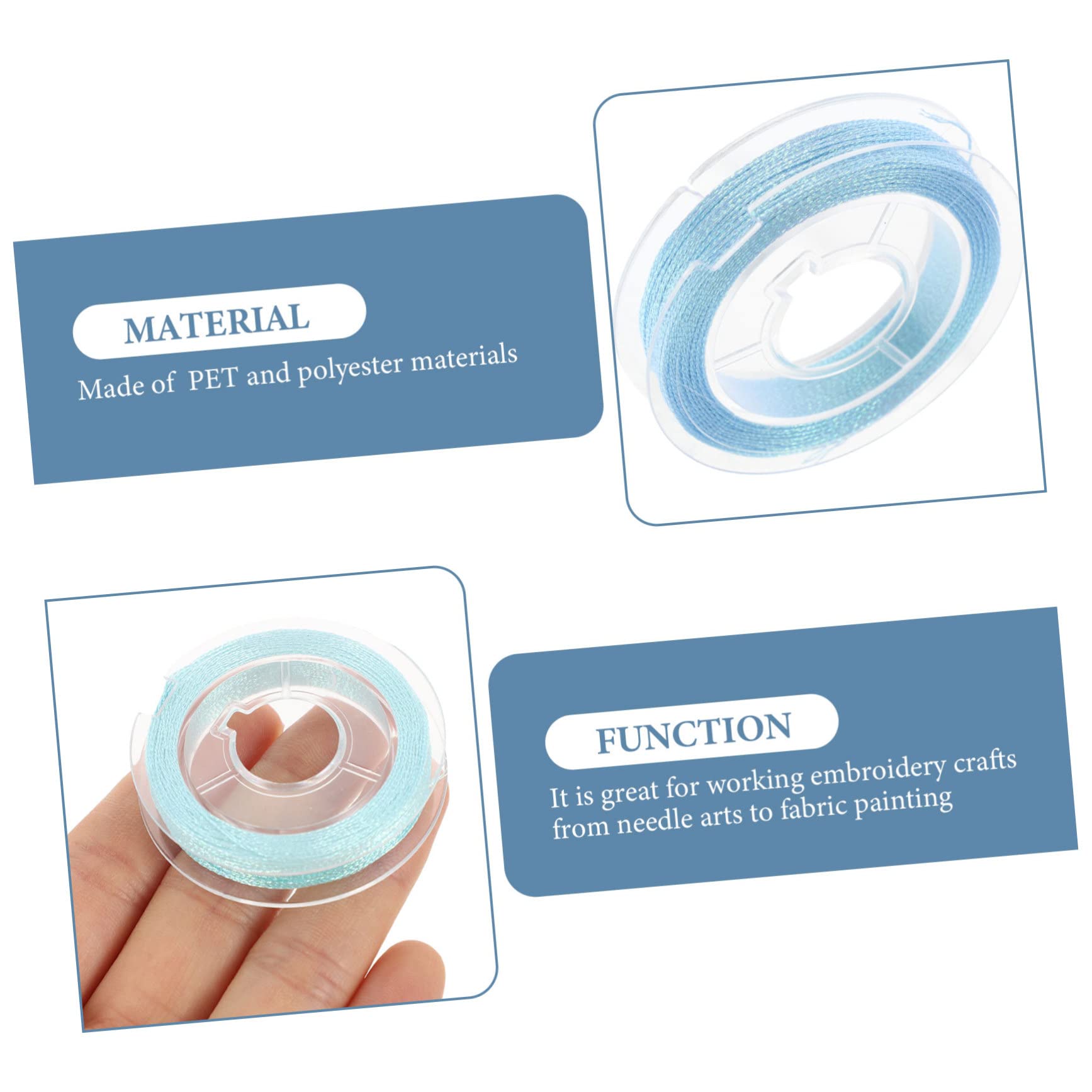 DOITOOL 3 Series Hilo De Bordar Luminiscente De Hilo De Coser Para Y Manualidades De Costura Multi Funcional Para Cross Stitching Y Decoración 12 * 3