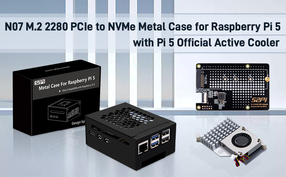 Amazon.com: GeeekPi Metal Case with N07 PCIe M.2 M-Key NVMe SSD