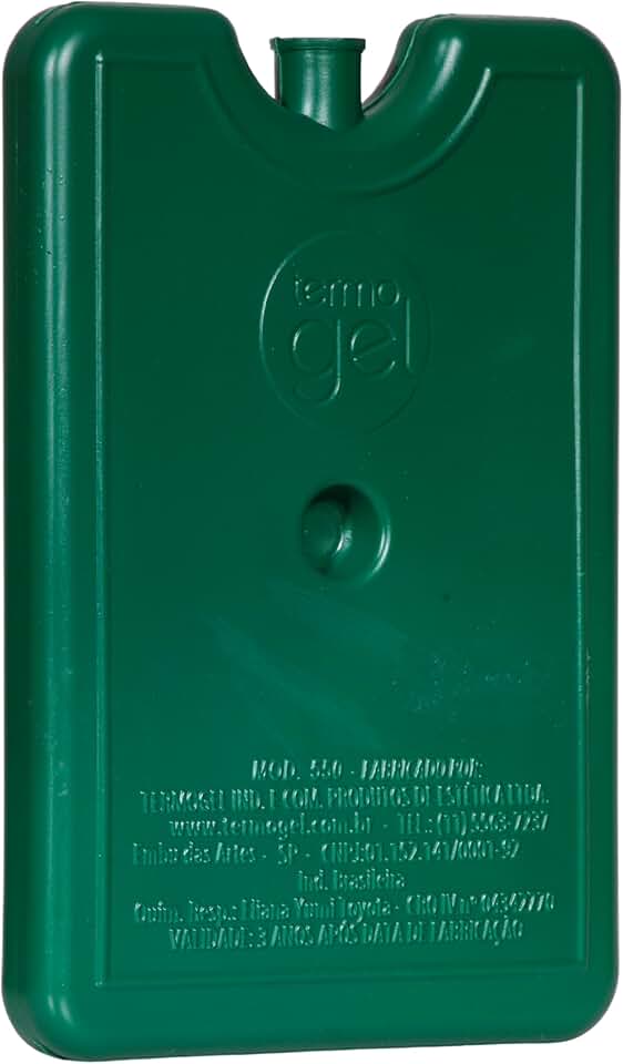 Termogel, Gelo-X Rígido, 1281, Gelo Rígido Reutilizável, Médio, Verde