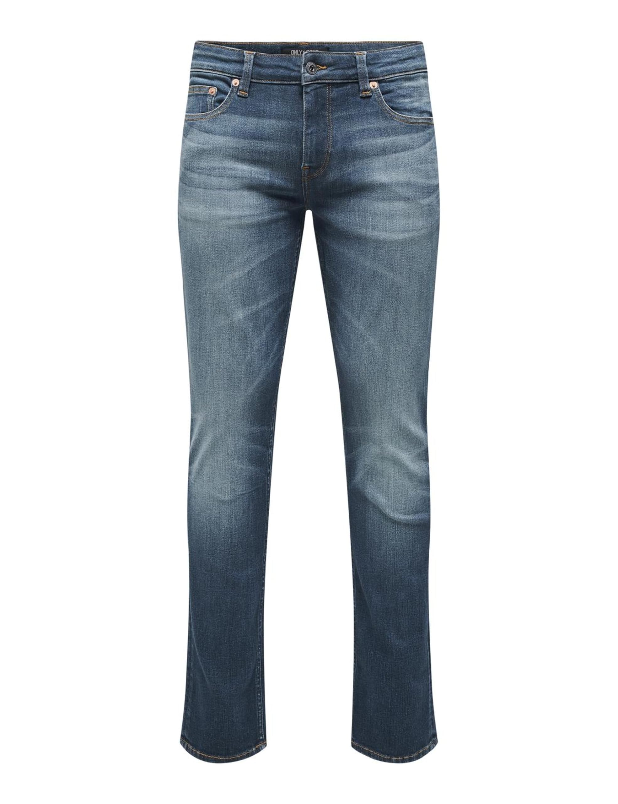 ONLY & SONS Onsloom Slim DMB 9595 Dot DNM Noos, Dark Medium Blue Denim, 34 W/30 L