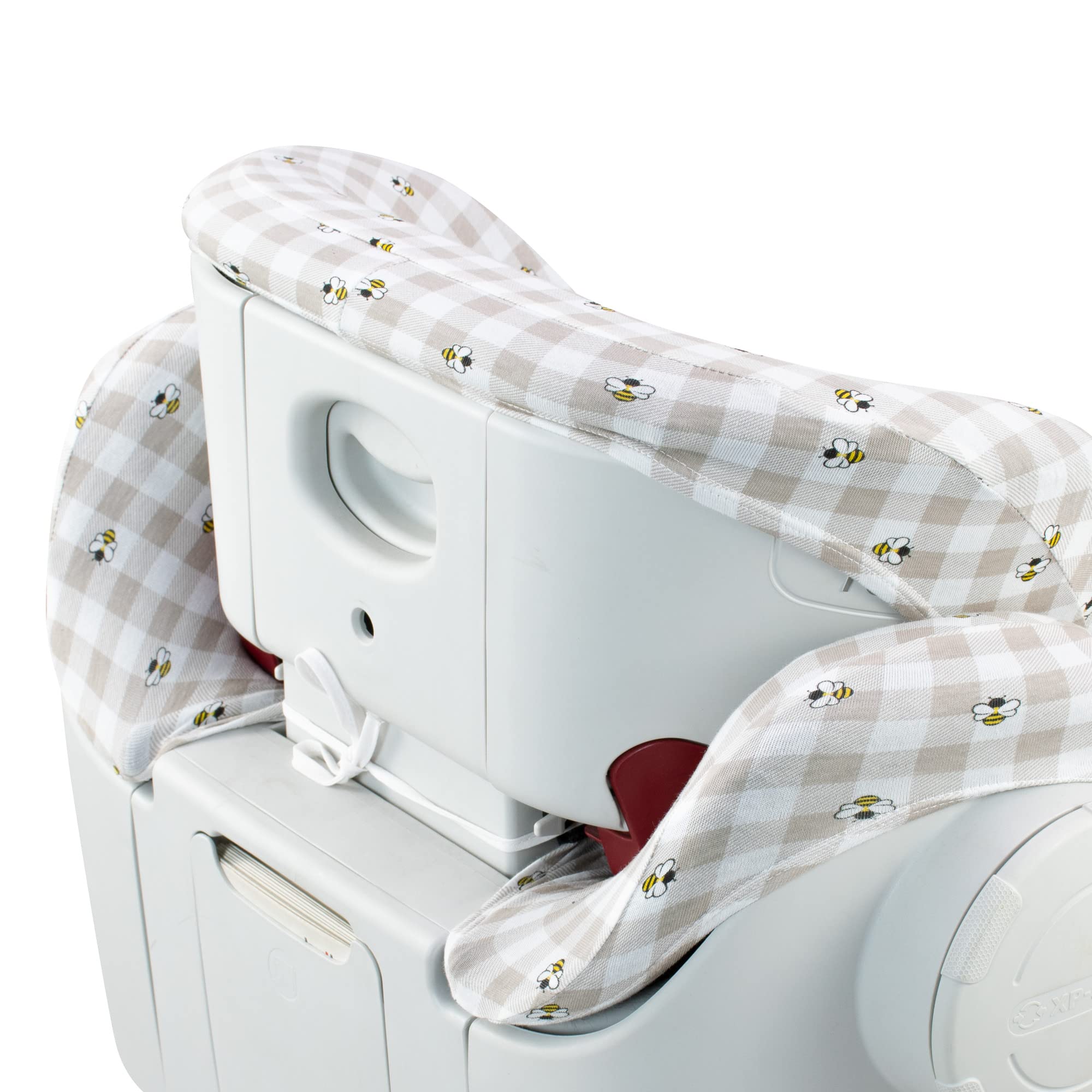 JYOKO Kids Bezug für Autositz kompatibel mit Römer KIDFIX II XP SICT (Picnic Vichy, MIT Auge)