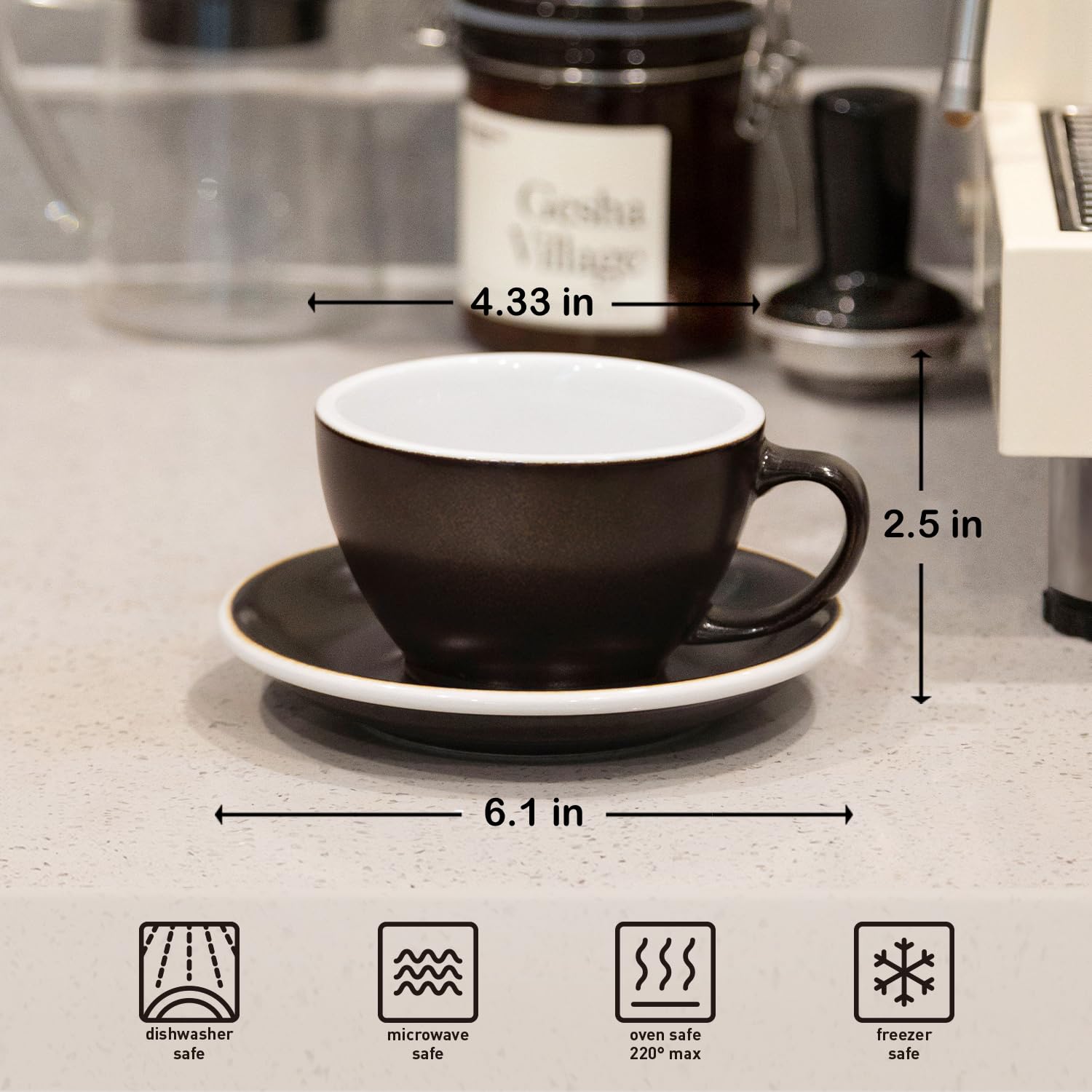 Amazon.com | Loveramics Coffee Cup Ceramic, 10 oz Latte Art Cup