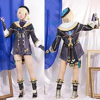 Amazon.co.jp: [HAOJEE]原神フレミネコスプレ衣装 ウイッグ付き