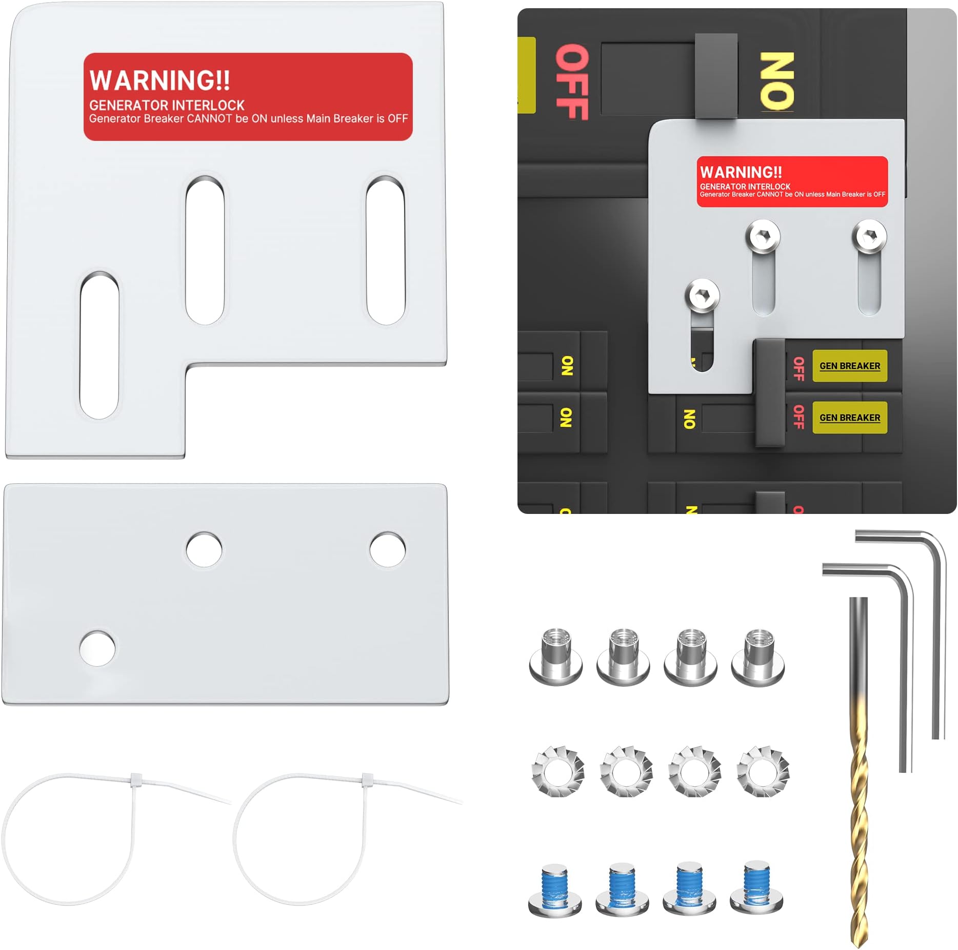 GenInterlock SD200VL Square D Generator Interlock Kit for Vertical