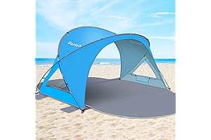 Gorich Family Beach Tent Sun Shelter with UPF50+ Protection and Easy Setup