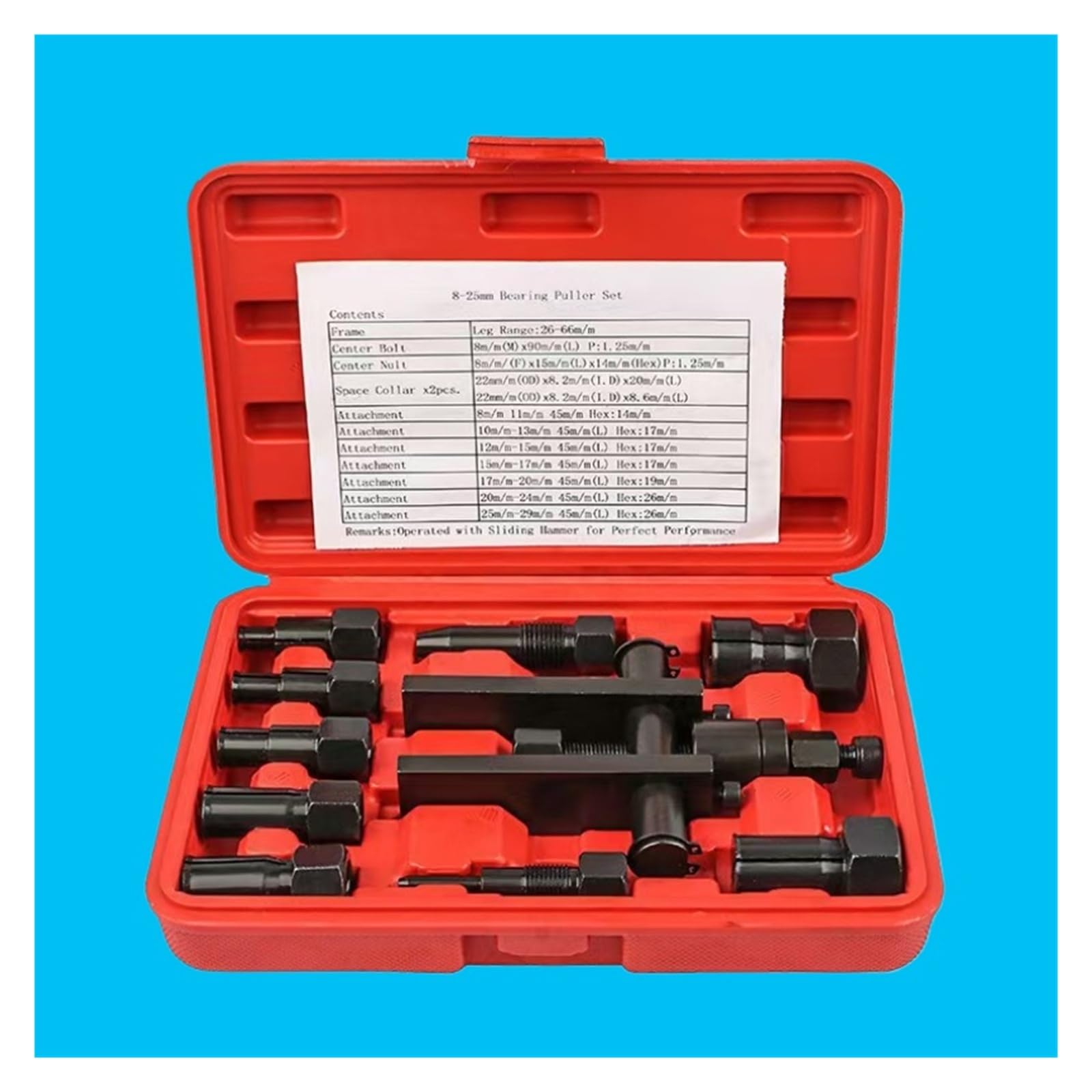 Extractor de herramienta extracción cojinetes motocicleta dos puntas, extractor engranajes