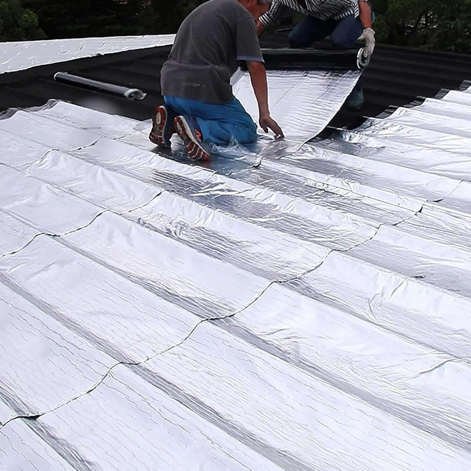 Cinta autoadhesiva de Asfalto,butilo y Papel de Aluminio Impermeable,para reparación de goteras en techos,Ventanas y canalones en Exteriores. Cinta Adhesiva de betún para Ventanas,vidri